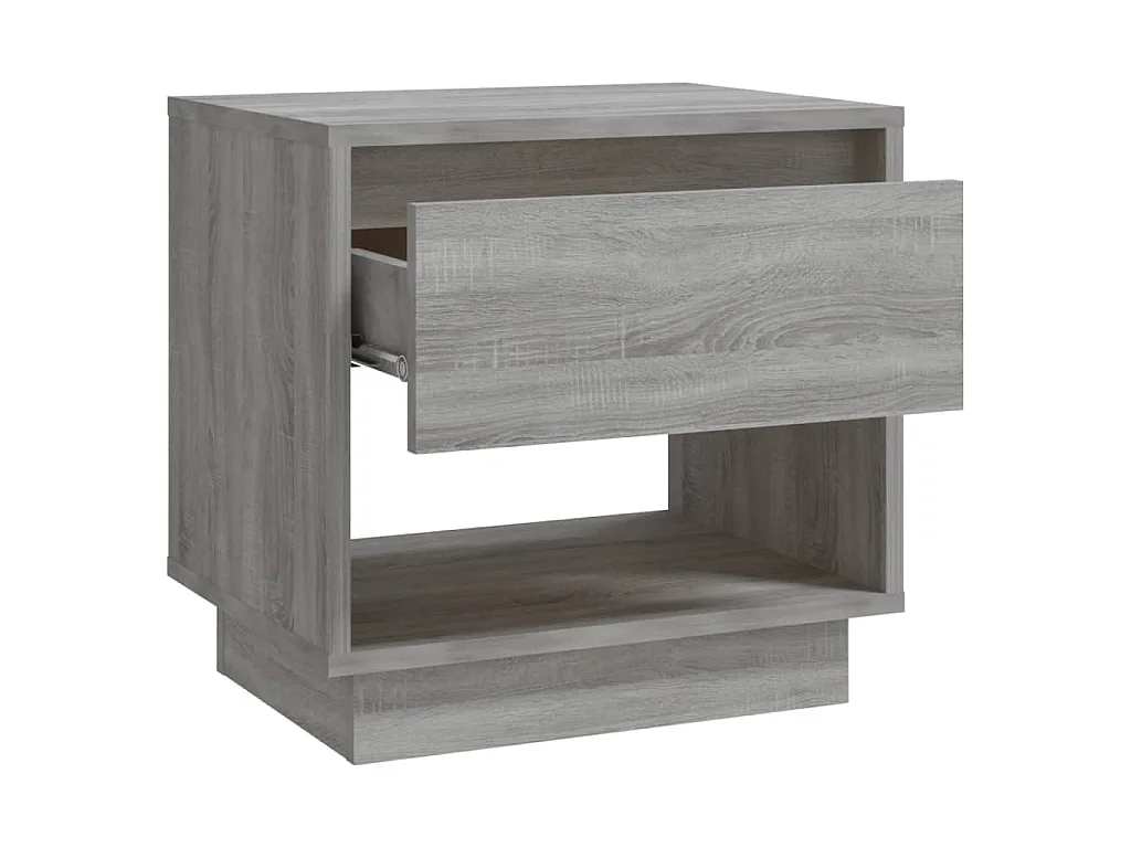 Tables de chevet 2 pcs Sonoma gris 45x34x44cm Bois d'ingénierie