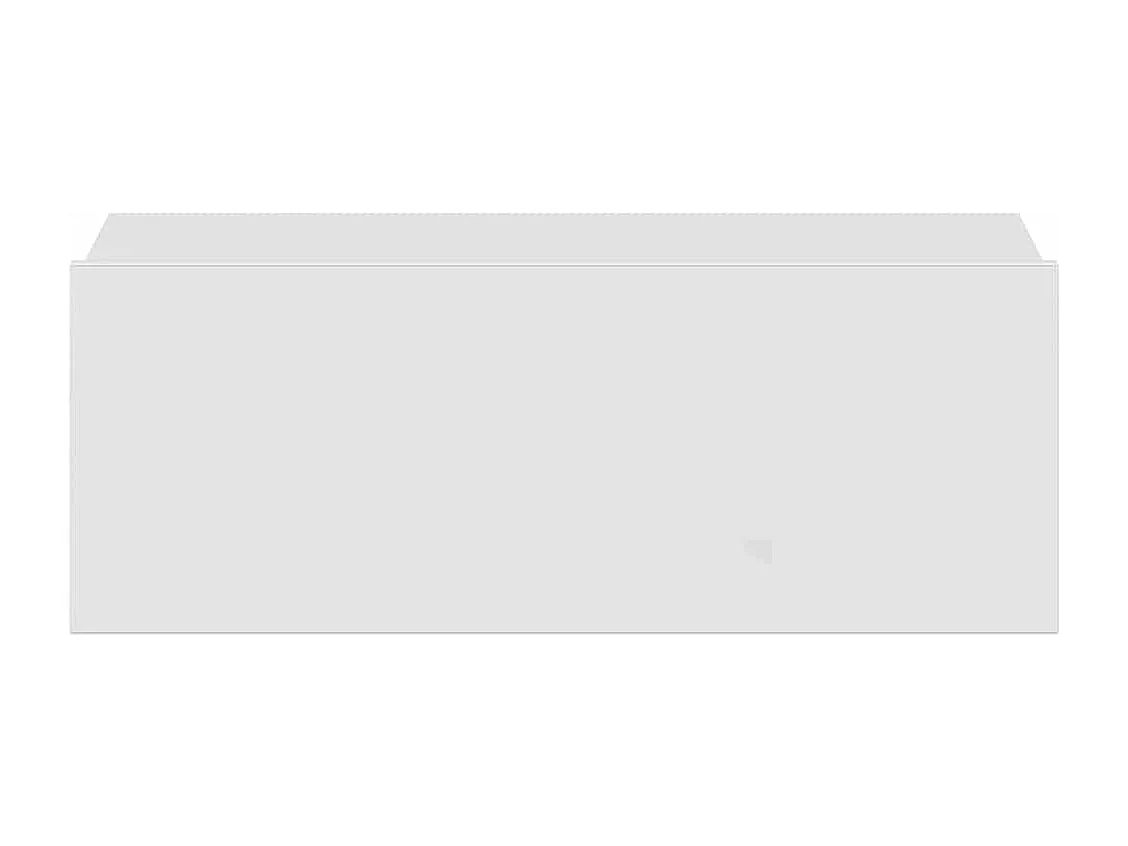 Nachtkastjes 2 st zwevend 40x30x15cm bewerkt hout hoogglans wit