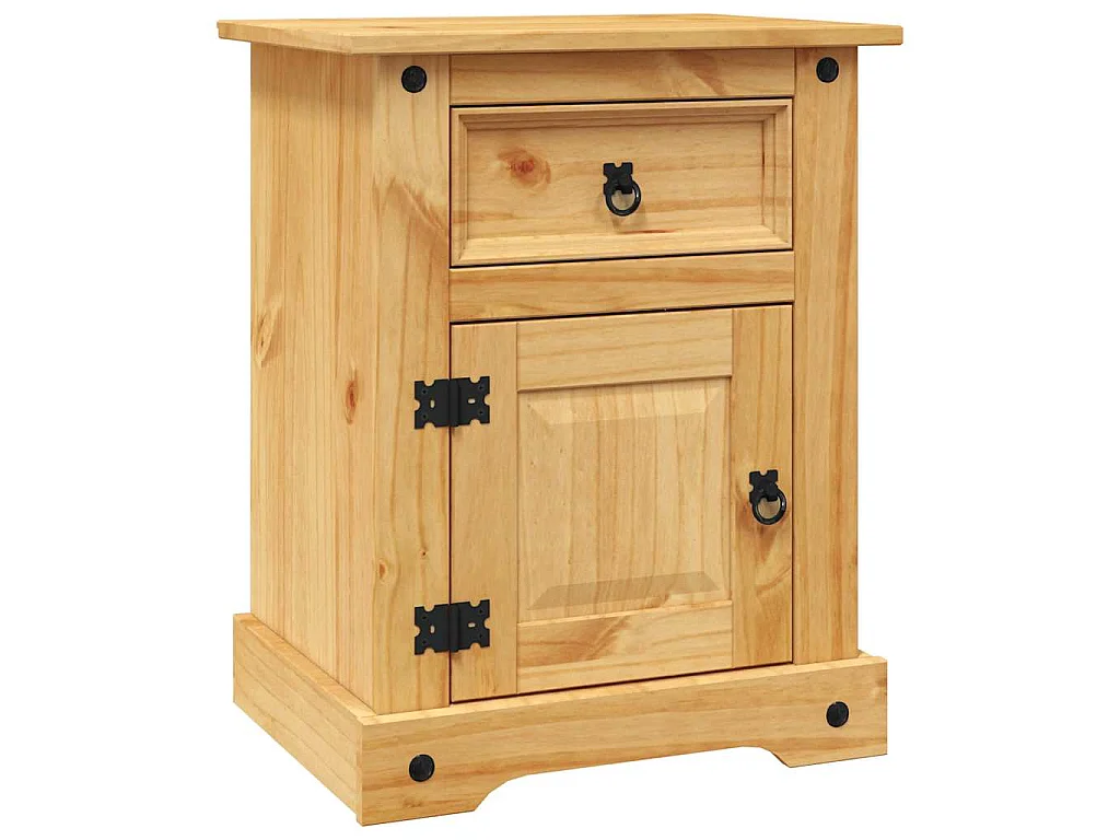 Nachtkastje Mexicaans grenenhout Corona-stijl 53x39x66 cm