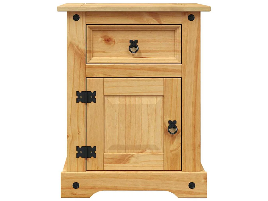 Nachtkastje Mexicaans grenenhout Corona-stijl 53x39x66 cm