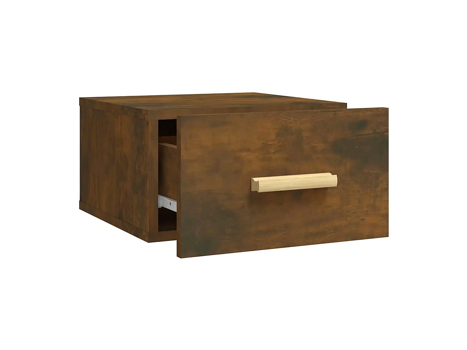 Tables de chevet murales 2 pcs chêne fumé 35x35x20 cm