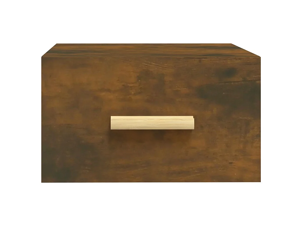 Tables de chevet murales 2 pcs chêne fumé 35x35x20 cm