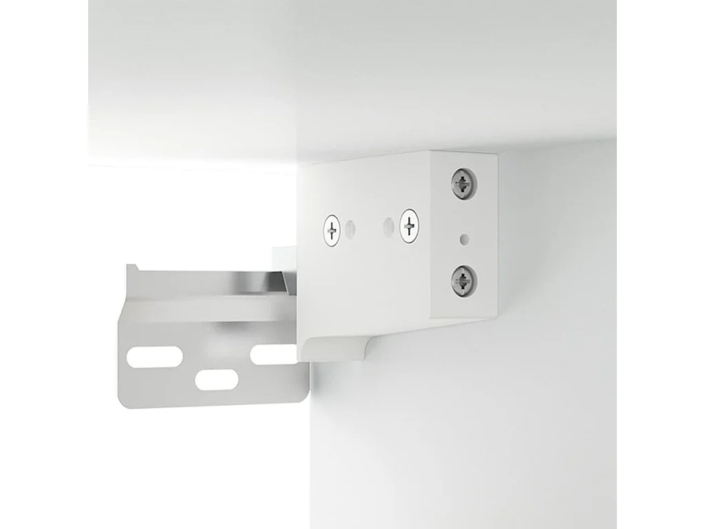 Mesitas de noche de pared 2 uds blanco 35x35x20 cm