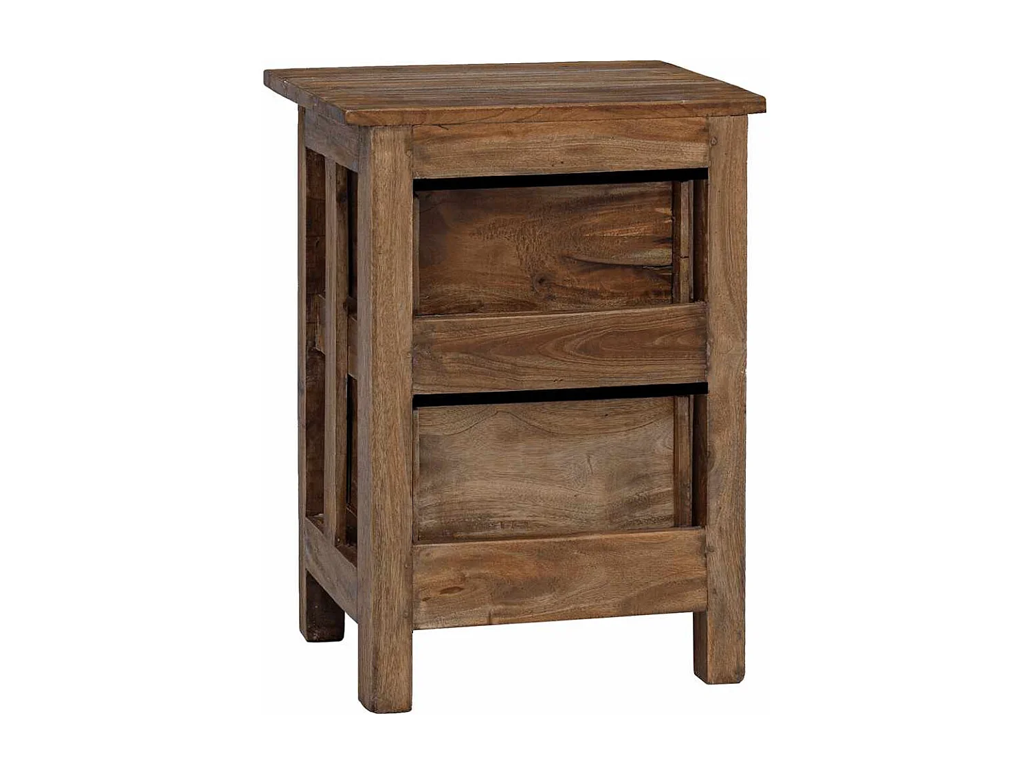 Mesa de cabeceira em madeira de mogno maciça 40x30x51 cm