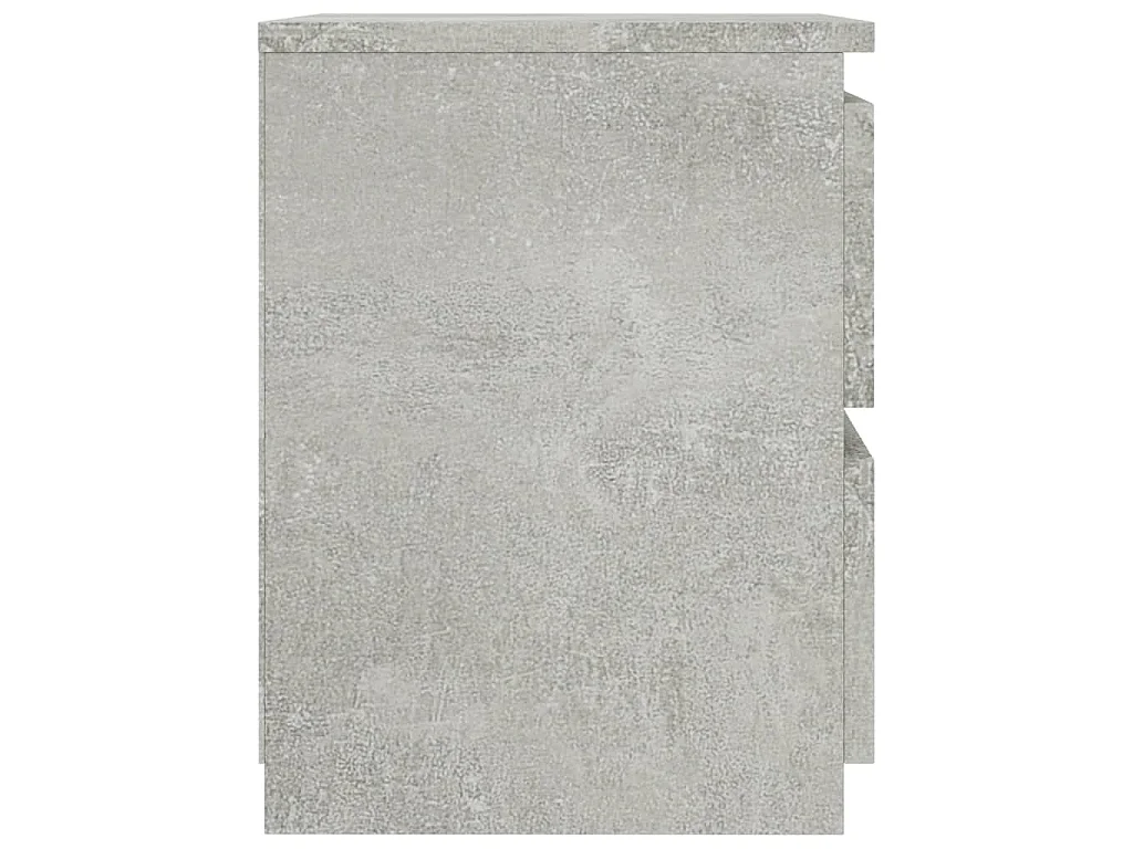 Nachtkastjes 2 st 30x30x40 cm bewerkt hout betongrijs