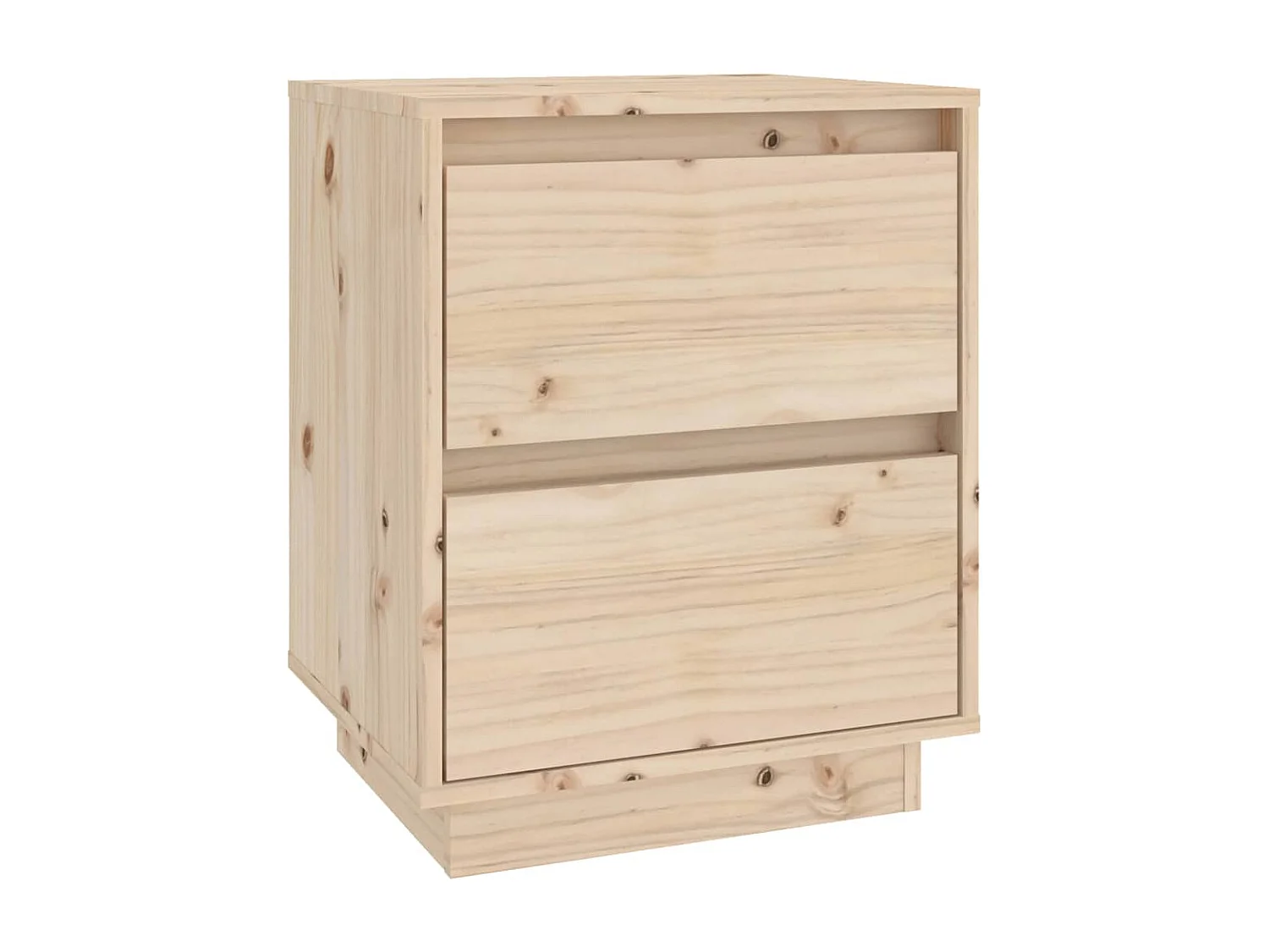 Comodini 2 pz 40x35x50 cm in Legno Massello di Pino