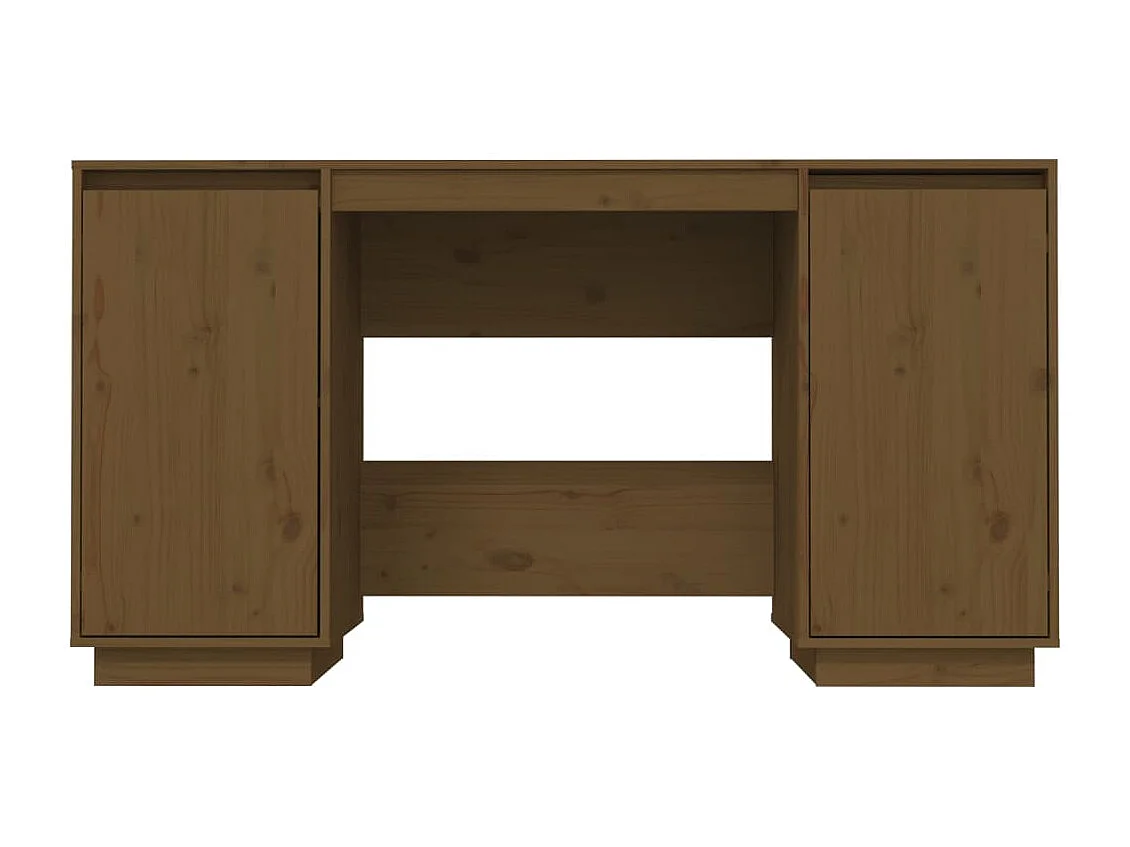 Bureau Marron miel 140x50x75 cm Bois massif de pin