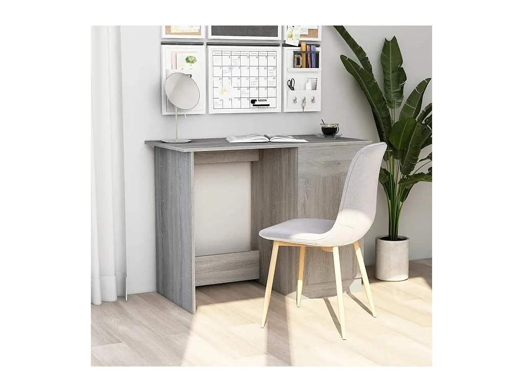 Bureau Sonoma gris 100x50x76 cm Bois d'ingénierie