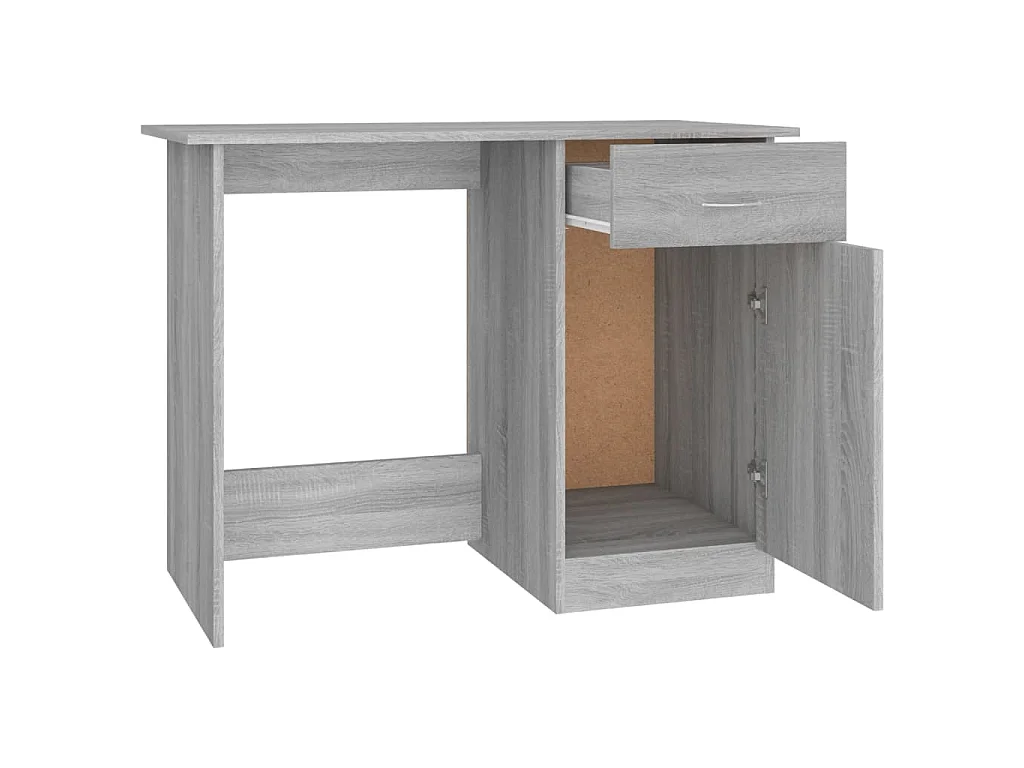 Schreibtisch Grau Sonoma 100x50x76 cm Holzwerkstoff