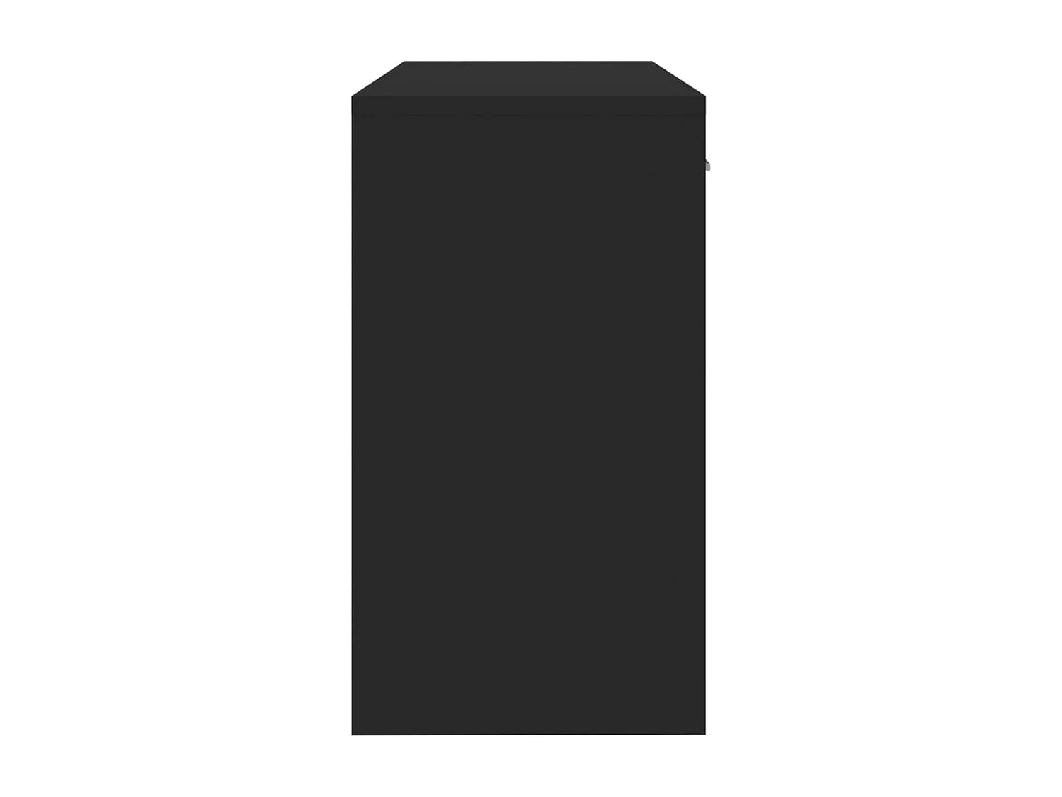 Scrivania Cassetto Nero 100x40x73cm Legno Multistrato