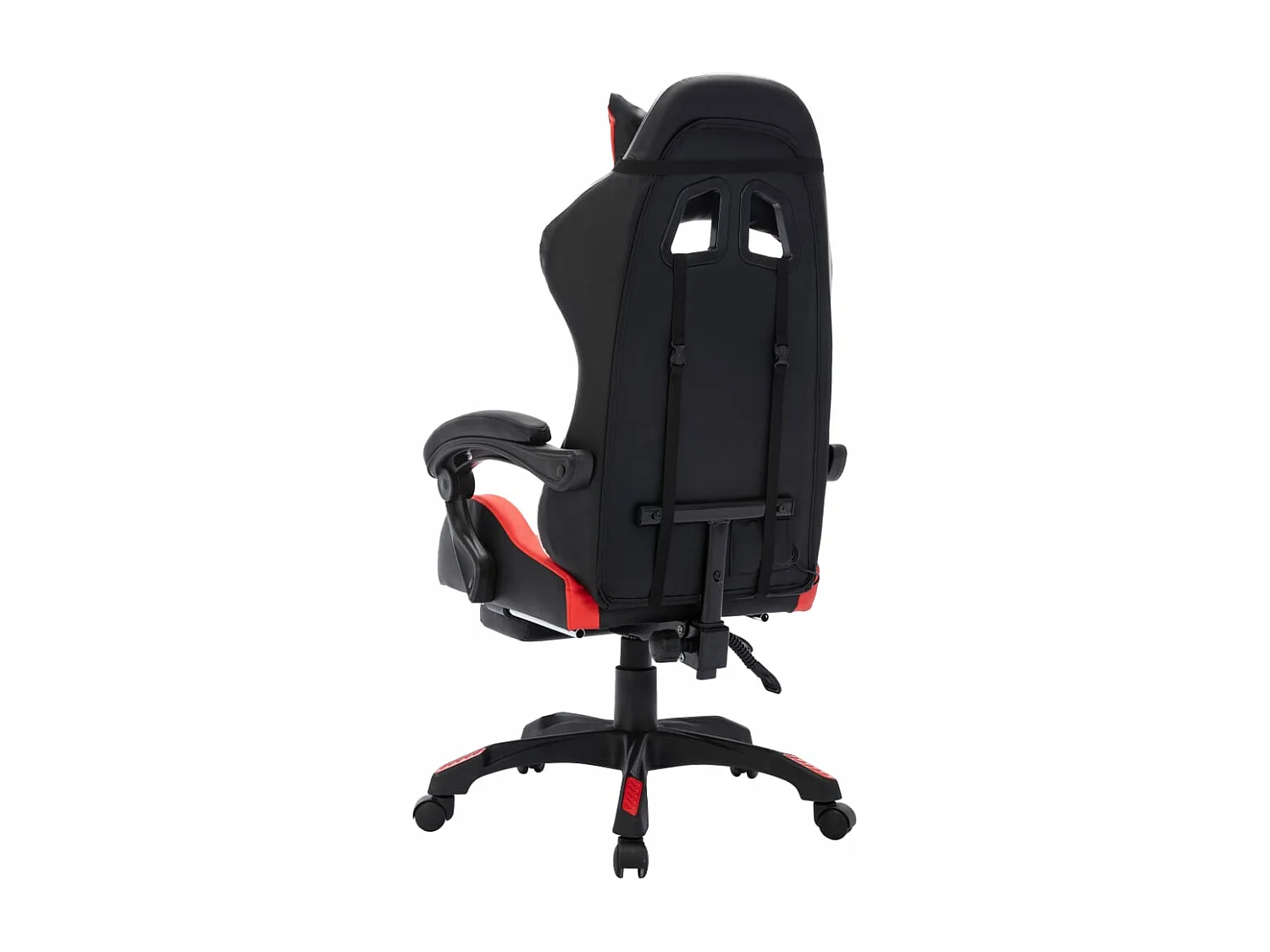 Fauteuil de jeux vidéo avec LED RVB Rouge et noir Similicuir