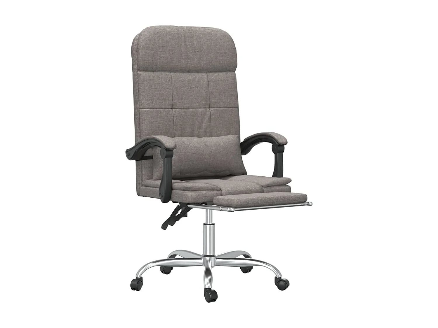 Bürostuhl mit Massagefunktion Taupe Stoff