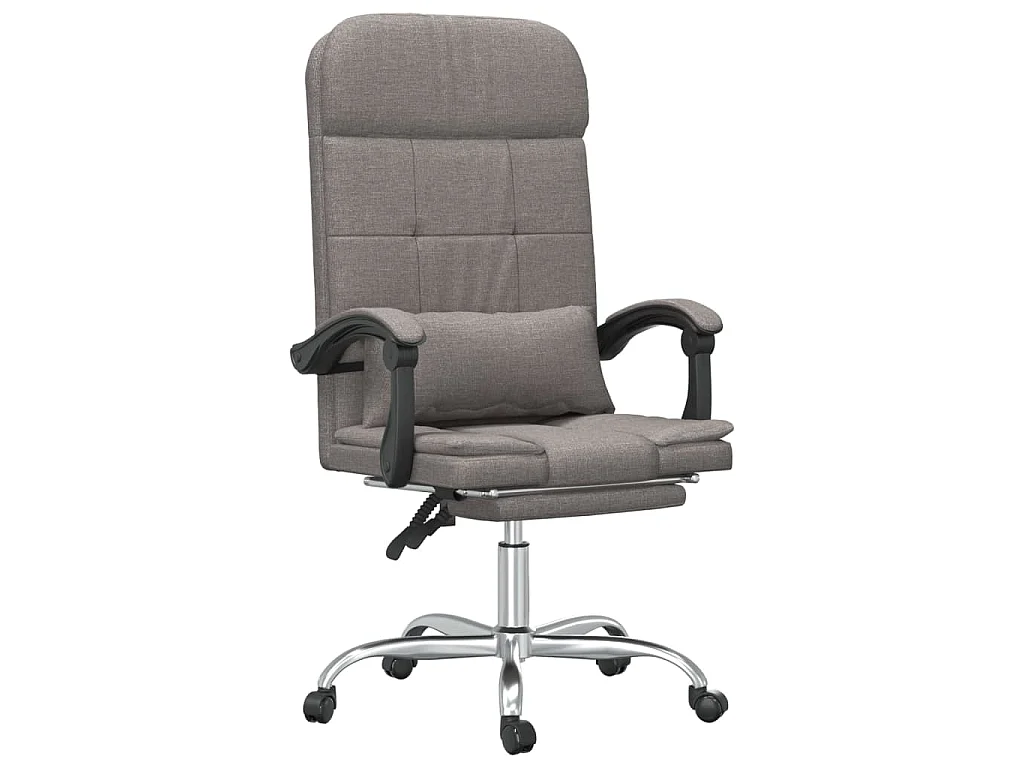 Kantoorstoel massage verstelbaar stof taupe