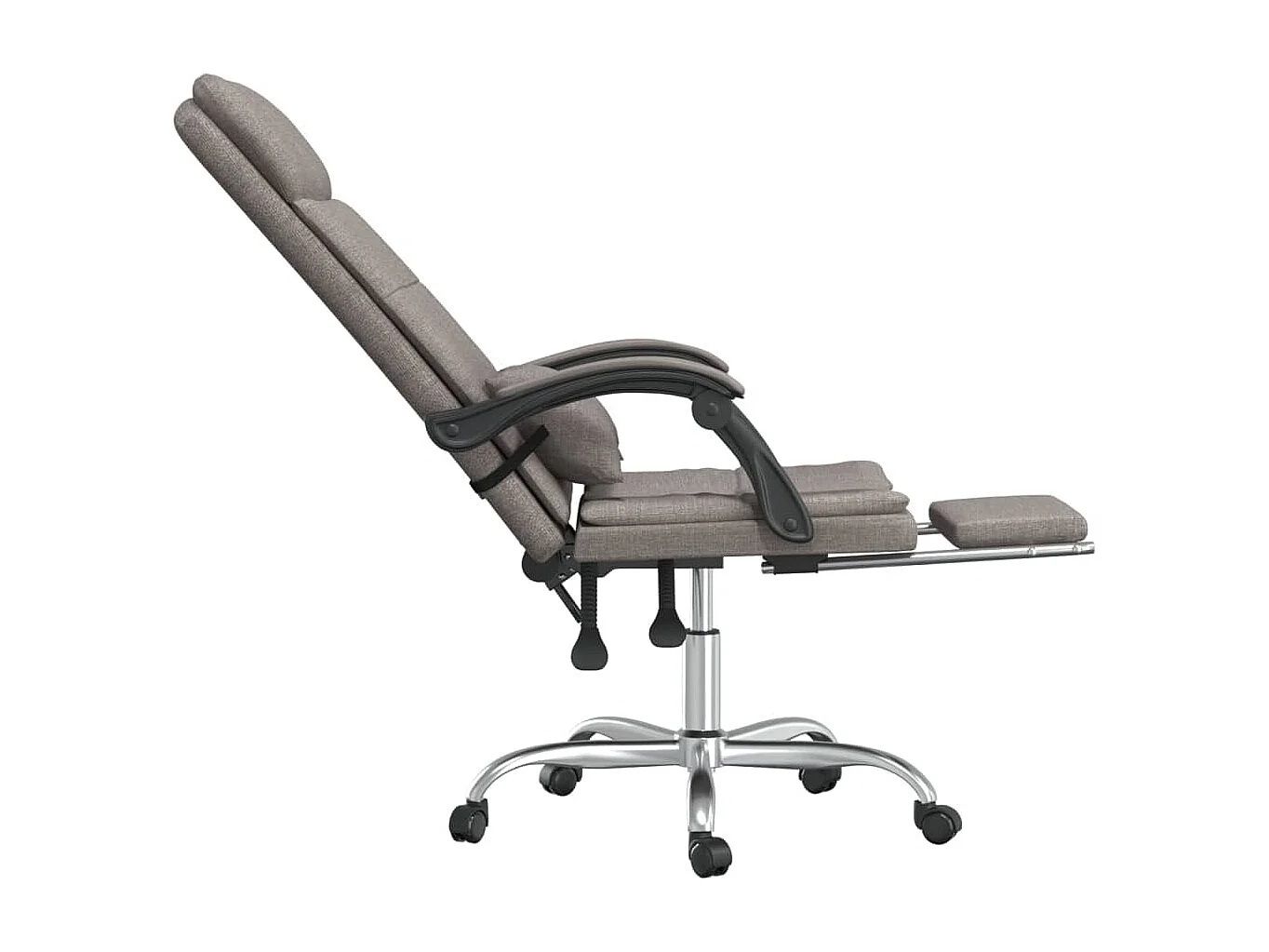 Kantoorstoel massage verstelbaar stof taupe