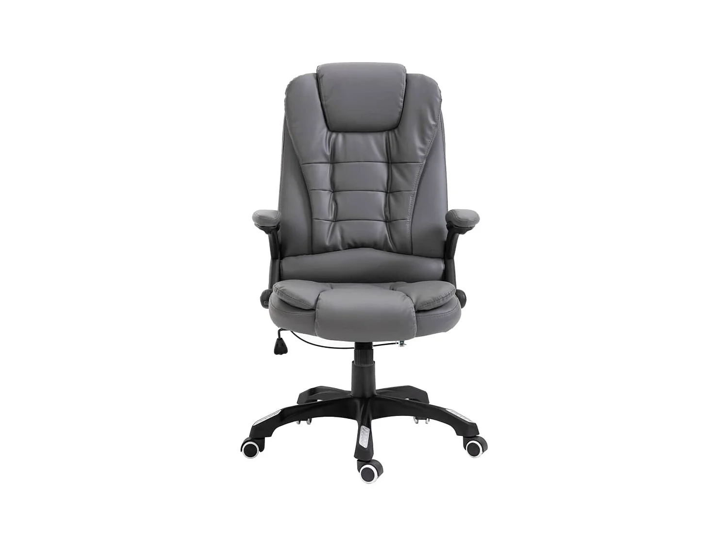 Kantoorstoel kunstleer antraciet