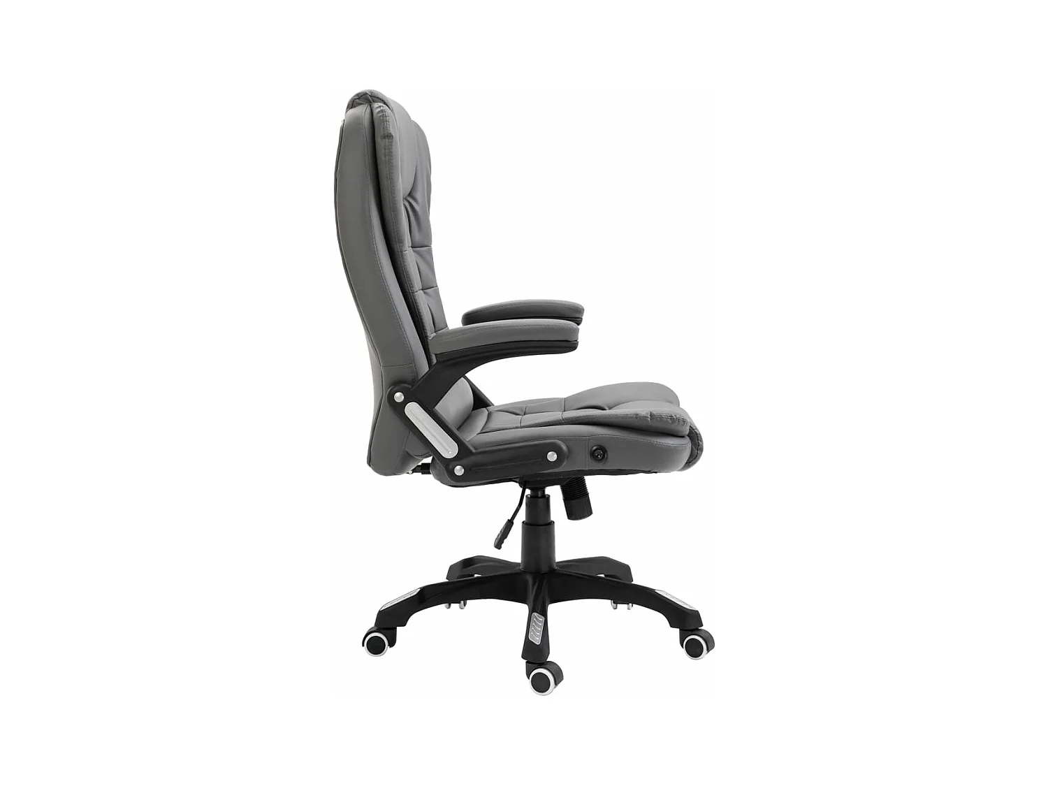 Kantoorstoel kunstleer antraciet