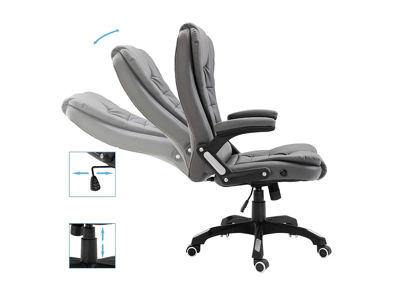 Chaise de bureau Anthracite Similicuir