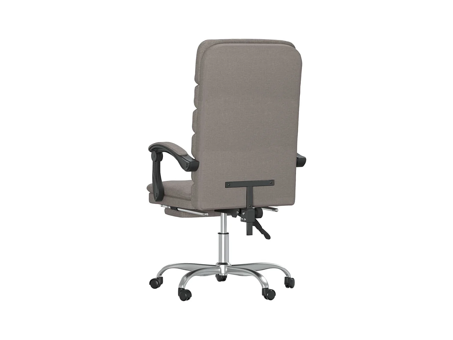 Fauteuil de massage inclinable de bureau Taupe Tissu