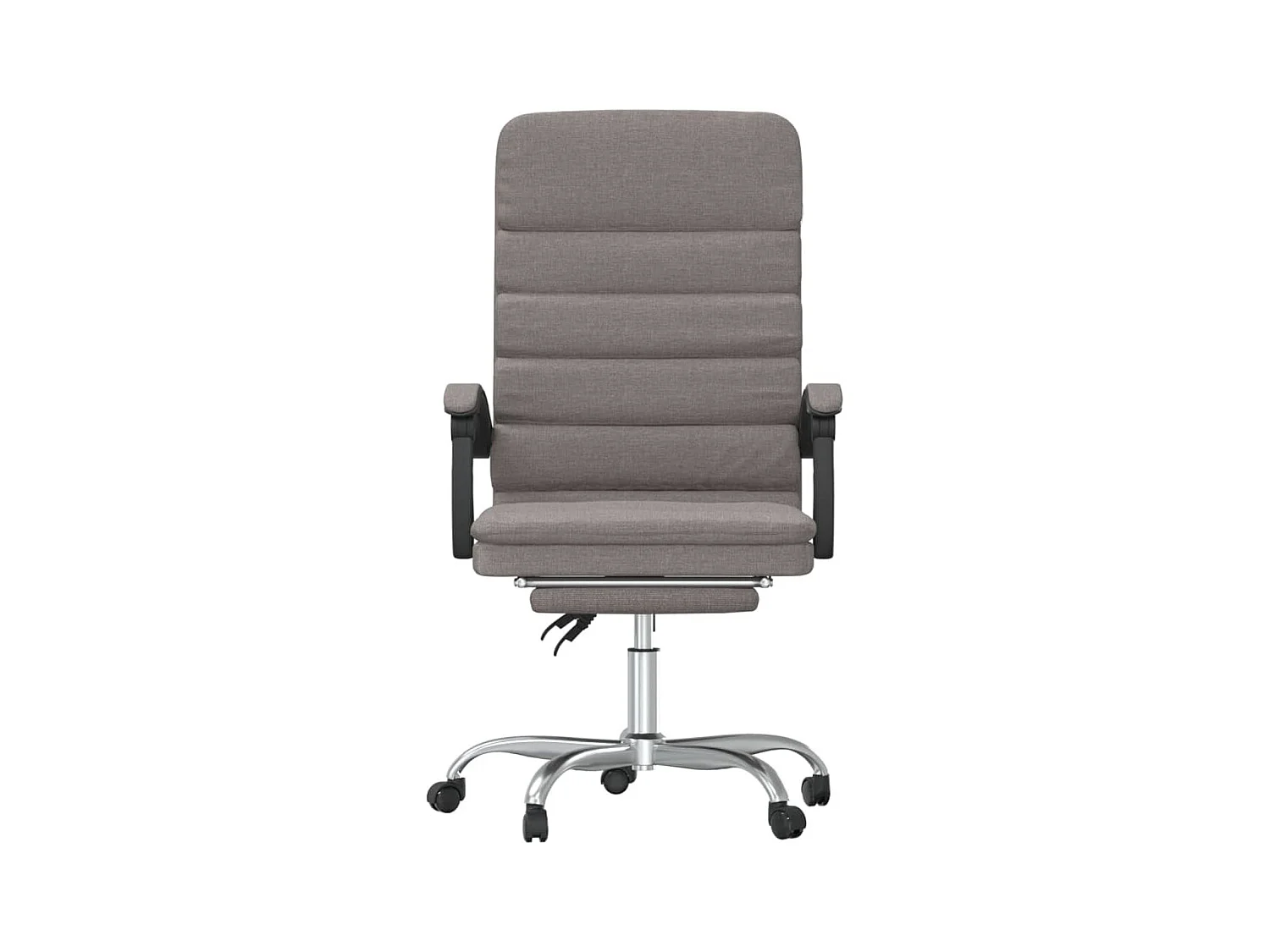 Fauteuil de massage inclinable de bureau Taupe Tissu