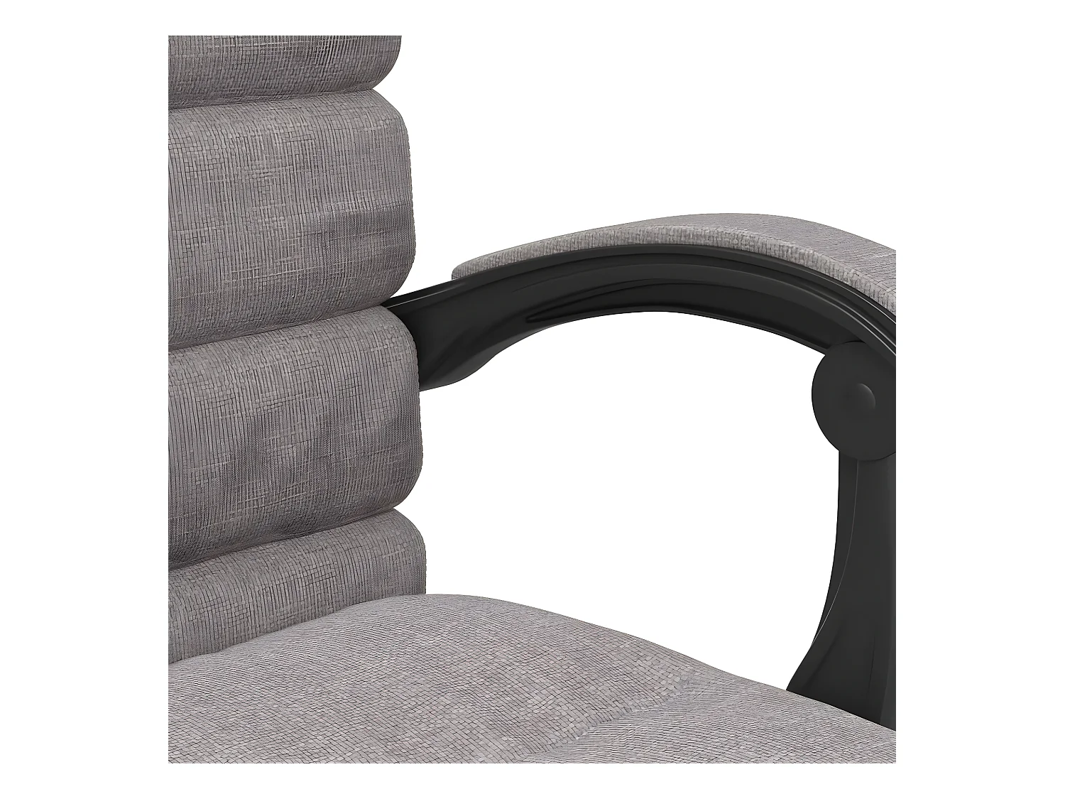 Fauteuil de massage inclinable de bureau Taupe Tissu