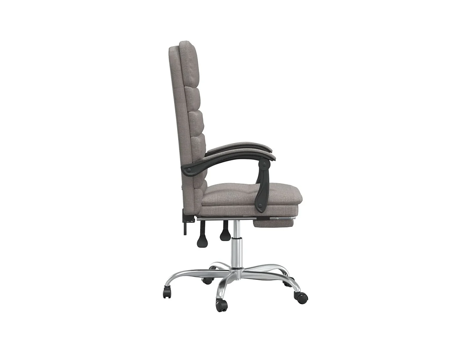 Fauteuil de massage inclinable de bureau Taupe Tissu