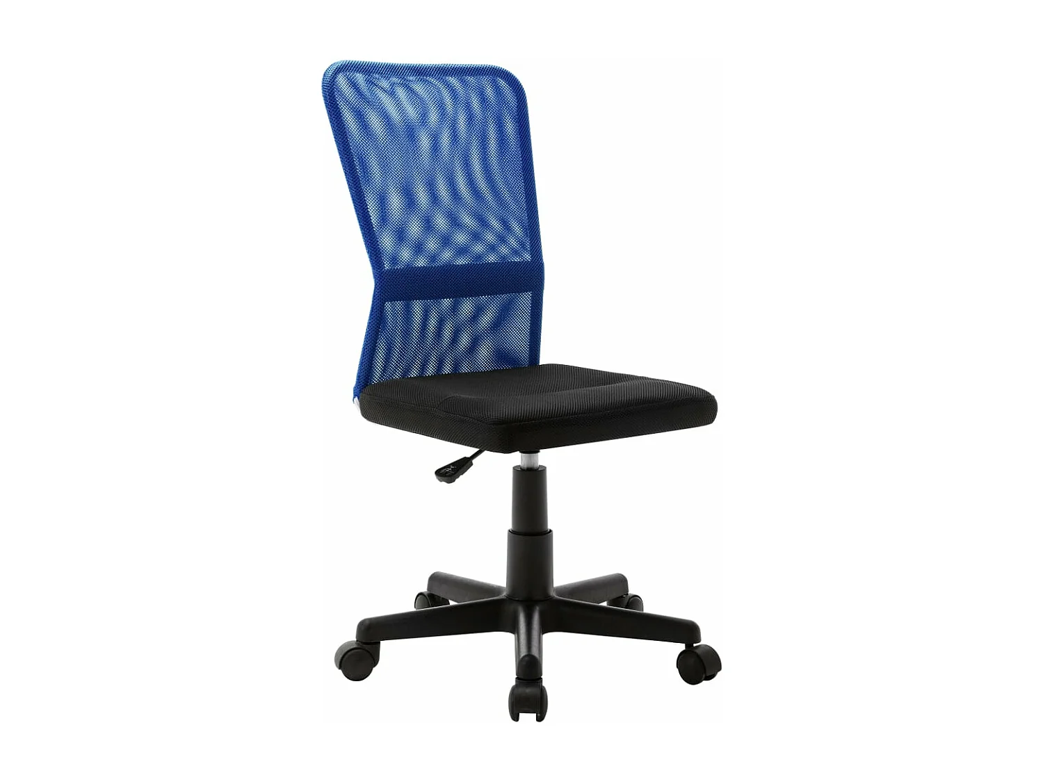Kantoorstoel 44x52x100 cm mesh stof zwart en blauw