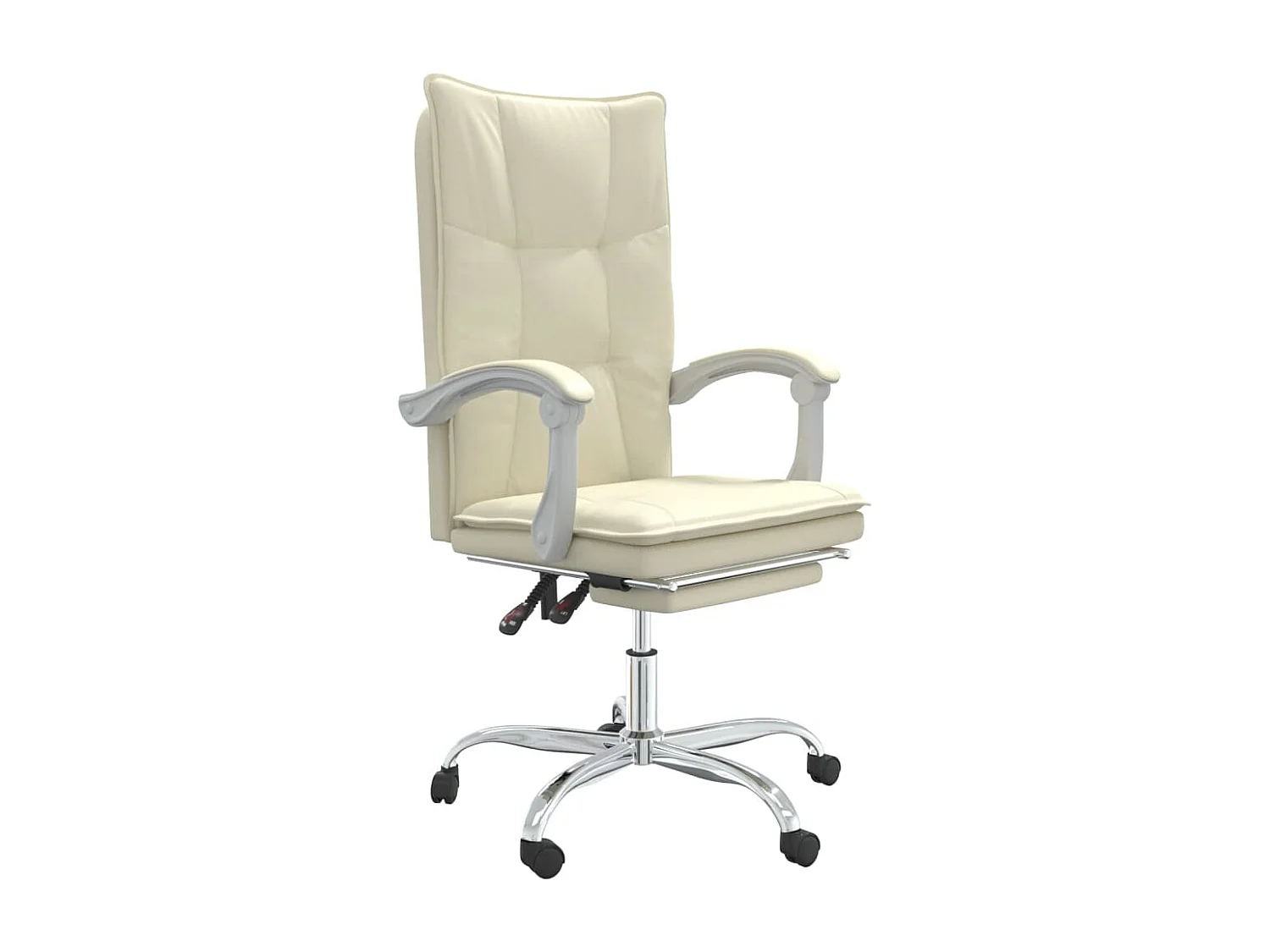 Fauteuil inclinable de bureau Crème Similicuir