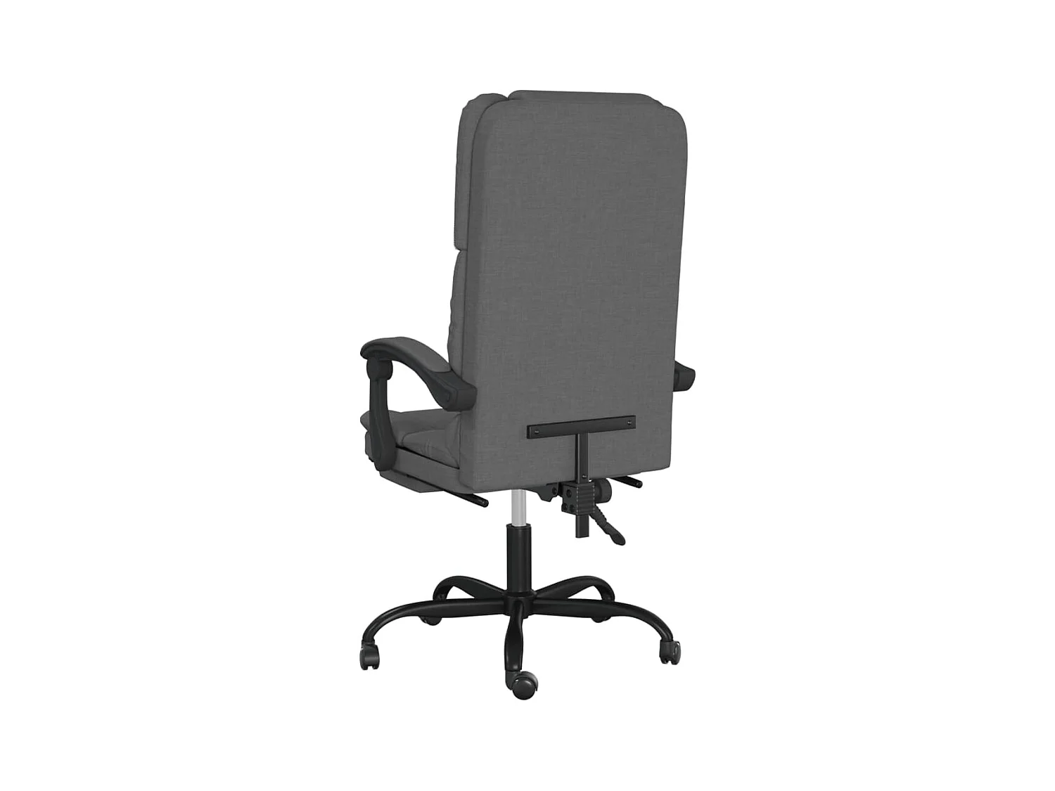 Fauteuil de massage inclinable de bureau Gris foncé Tissu