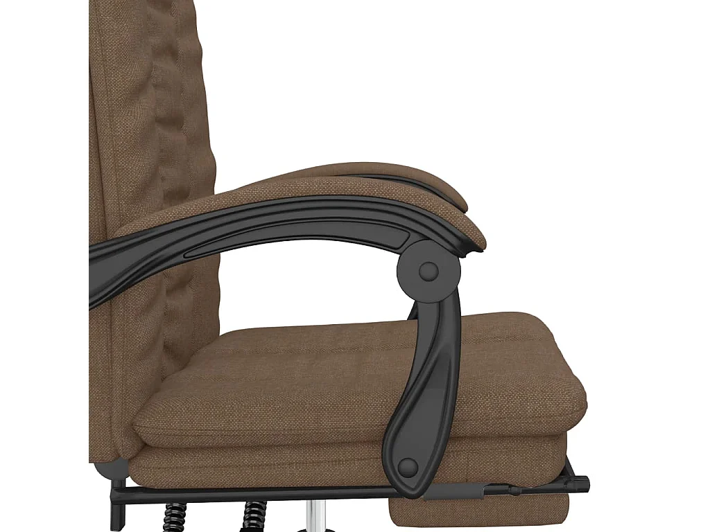 Fauteuil inclinable de bureau Marron Tissu