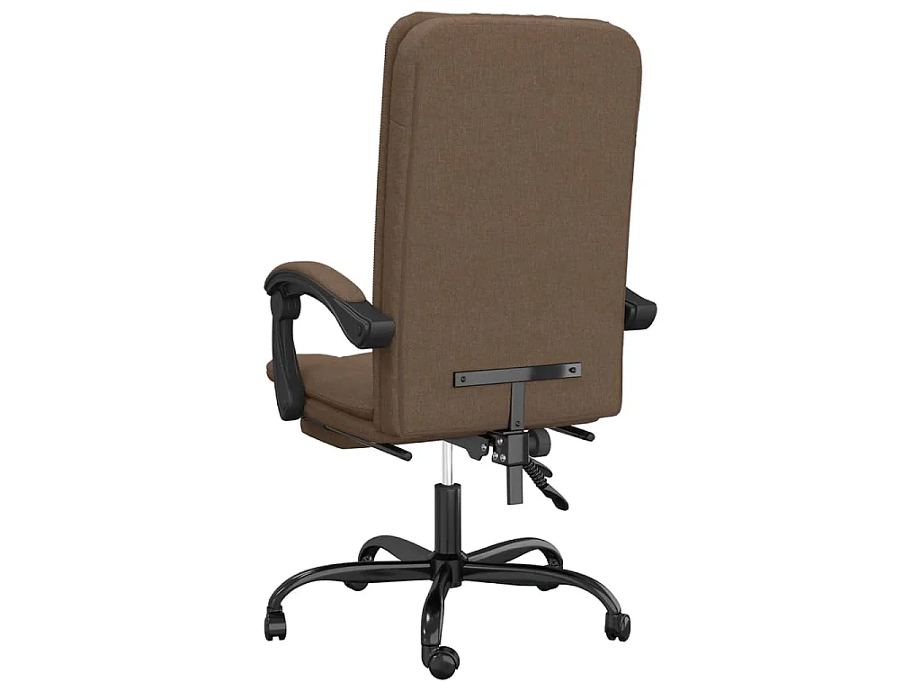Kantoorstoel verstelbaar stof bruin