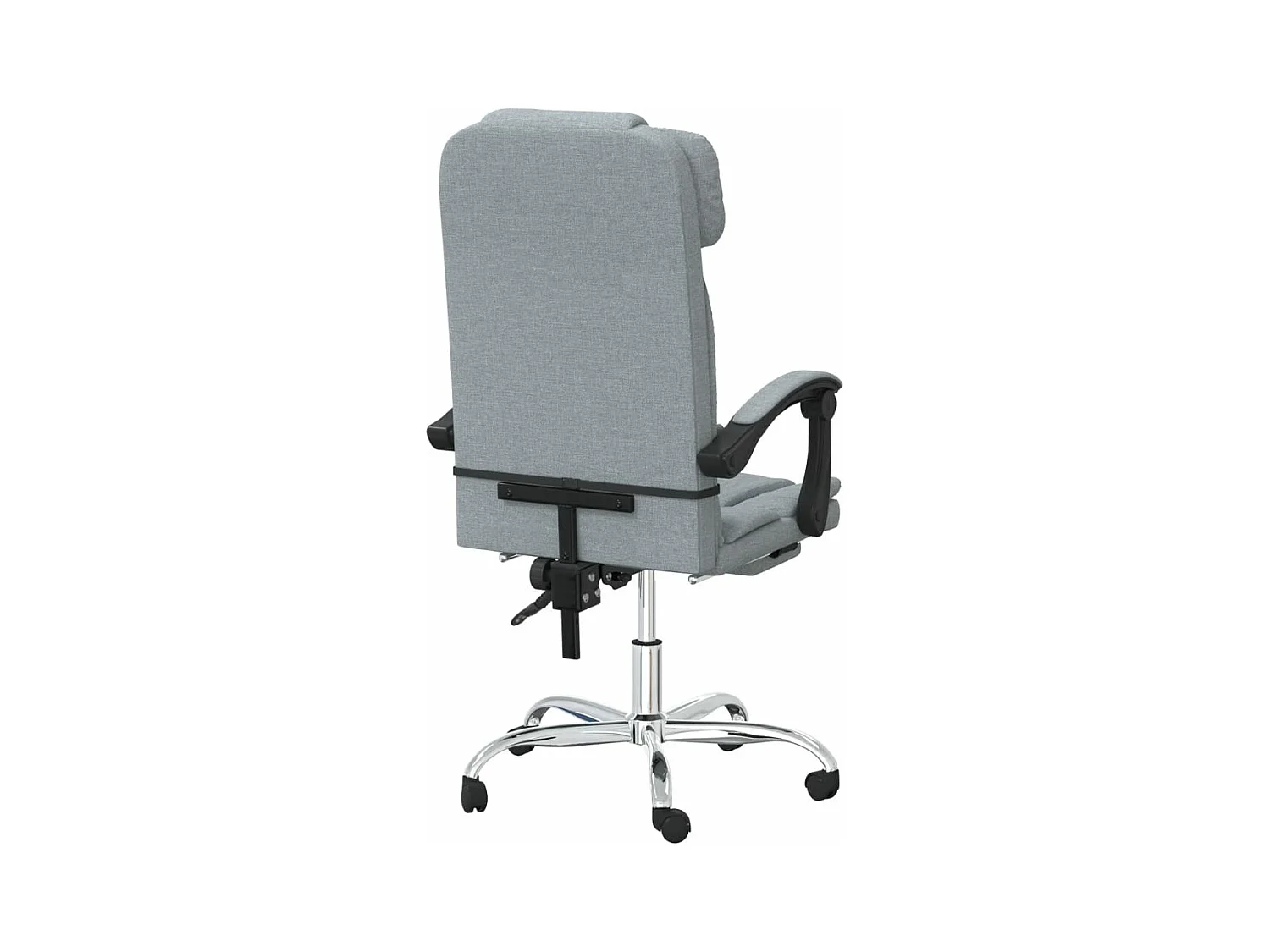 Sedia da Ufficio Massaggio Reclinabile Grigio chiaro in Tessuto
