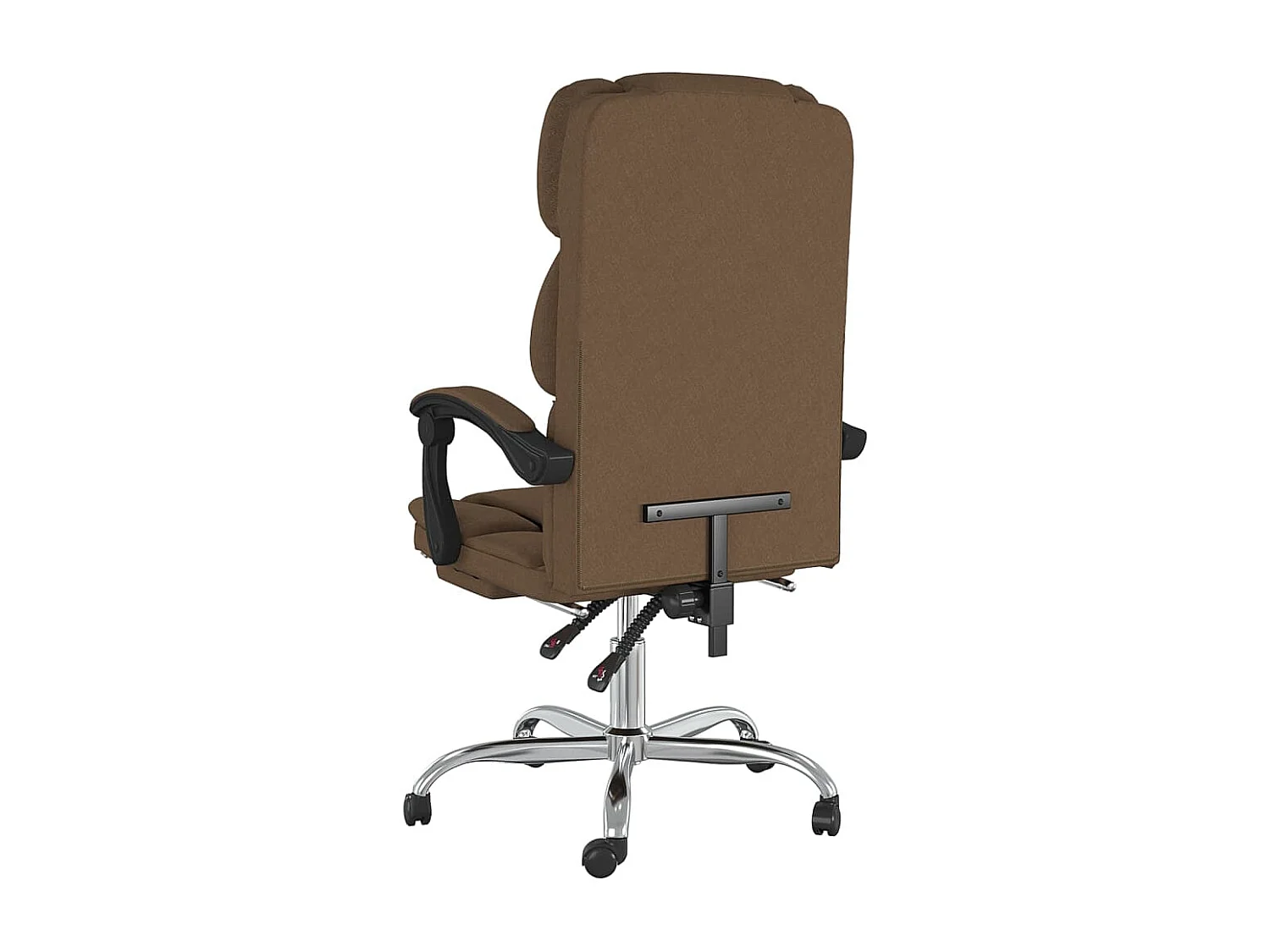 Bürostuhl mit Liegefunktion Braun Stoff