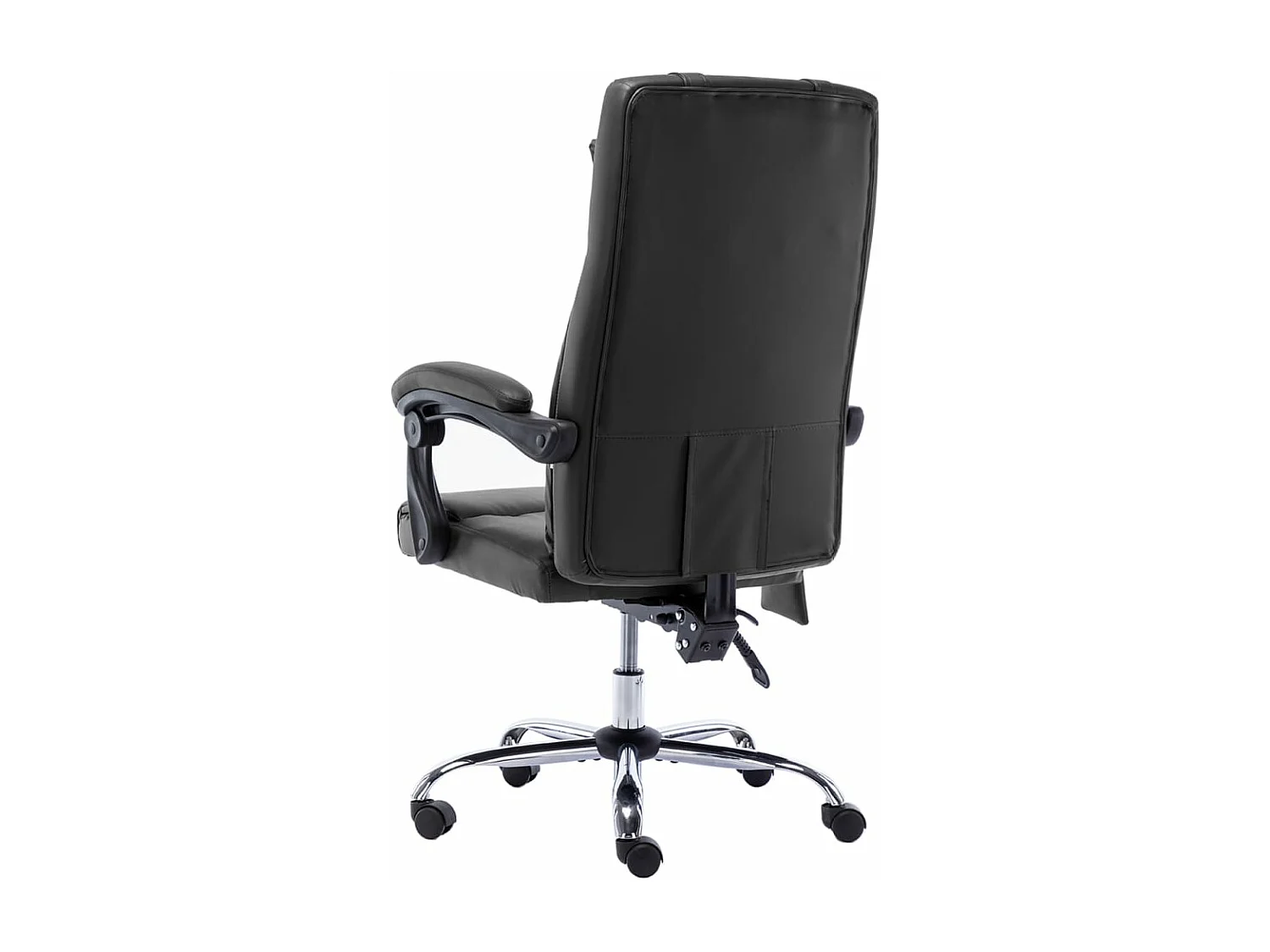 Cadeira de escritório c/ função massagem couro artificial preto