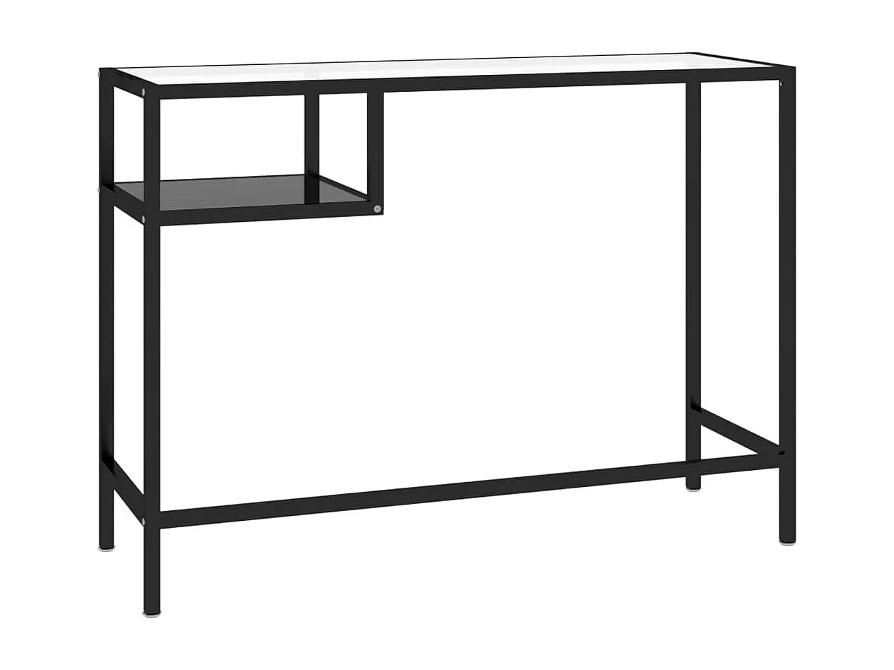 Computertisch Schwarz 100x36x74 cm Glas