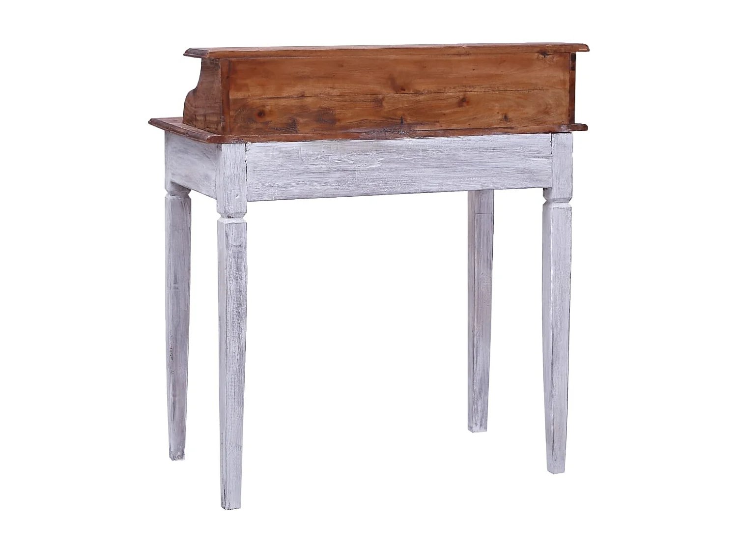 Bureau d'écriture et tiroirs 90x50x101 cm bois massif d'acajou