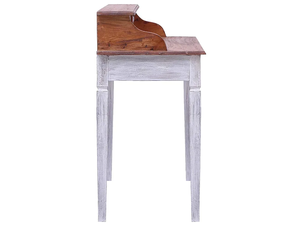 Bureau d'écriture et tiroirs 90x50x101 cm bois massif d'acajou