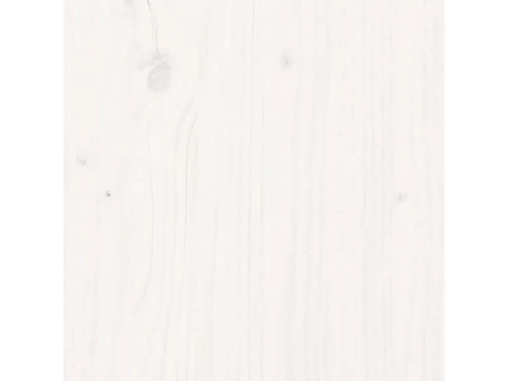 Bureau Blanc 110x53x117 cm Bois massif de pin