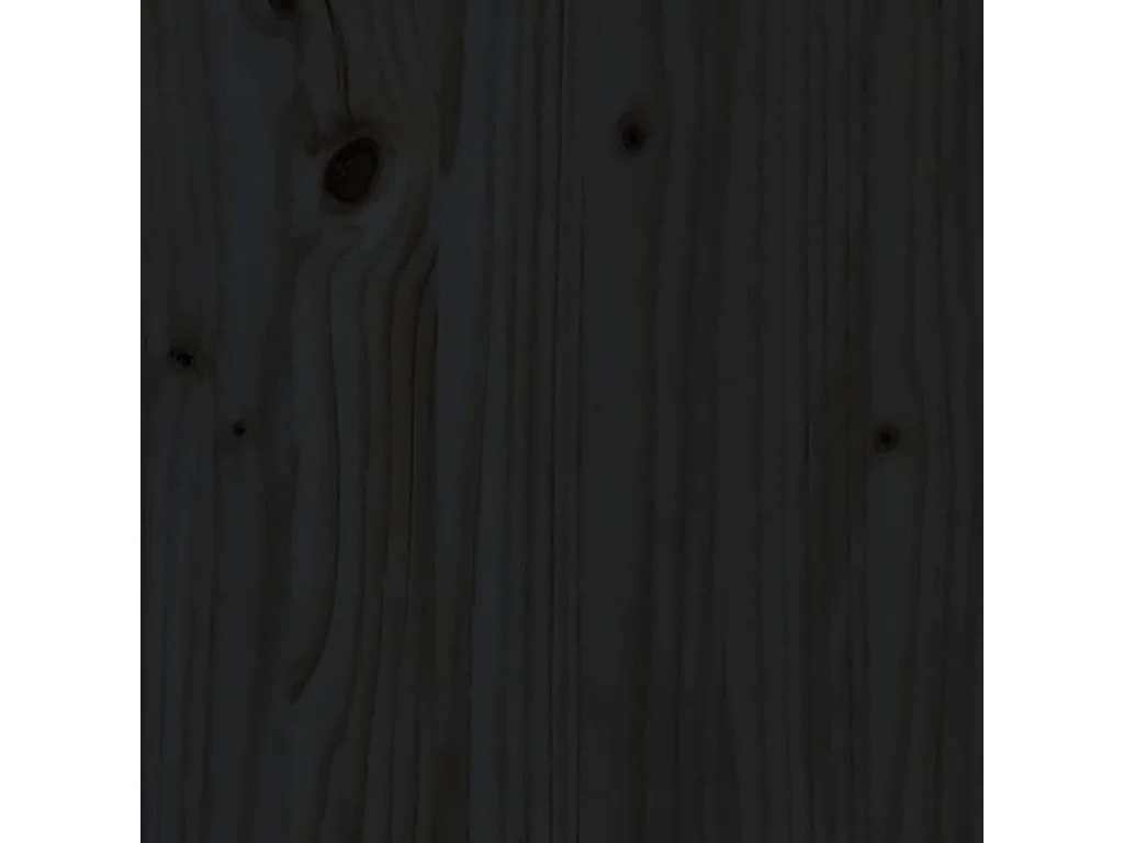 Bureau Noir 110x53x117 cm Bois massif de pin