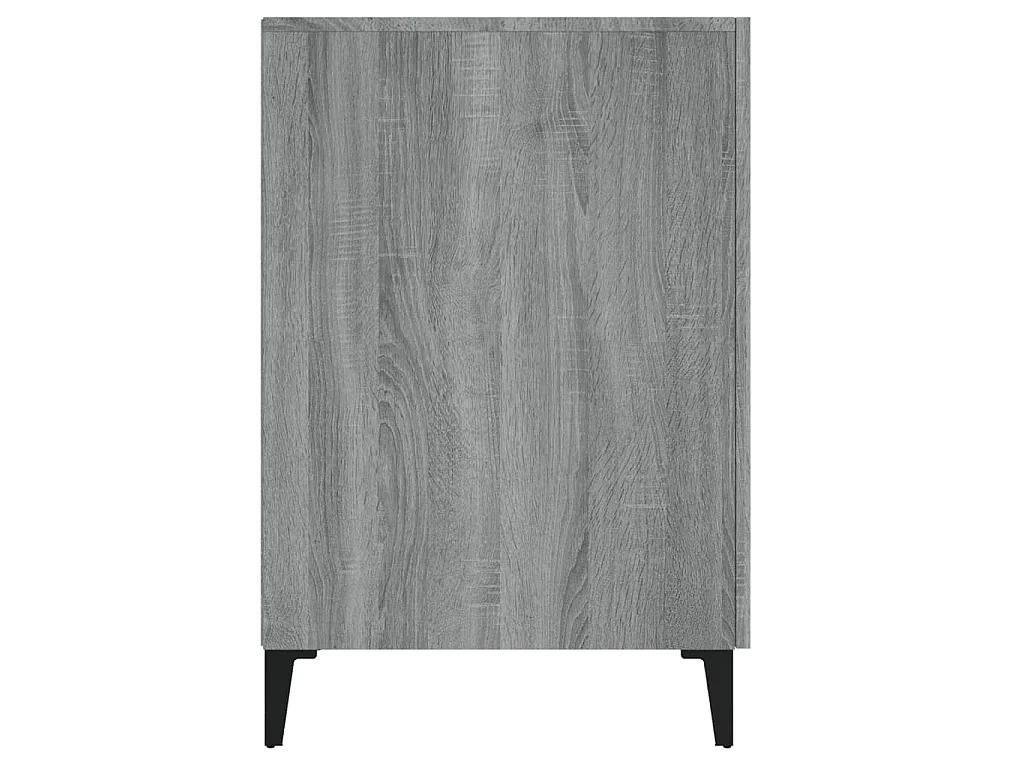Bureau Sonoma gris 140x50x75 cm Bois d'ingénierie