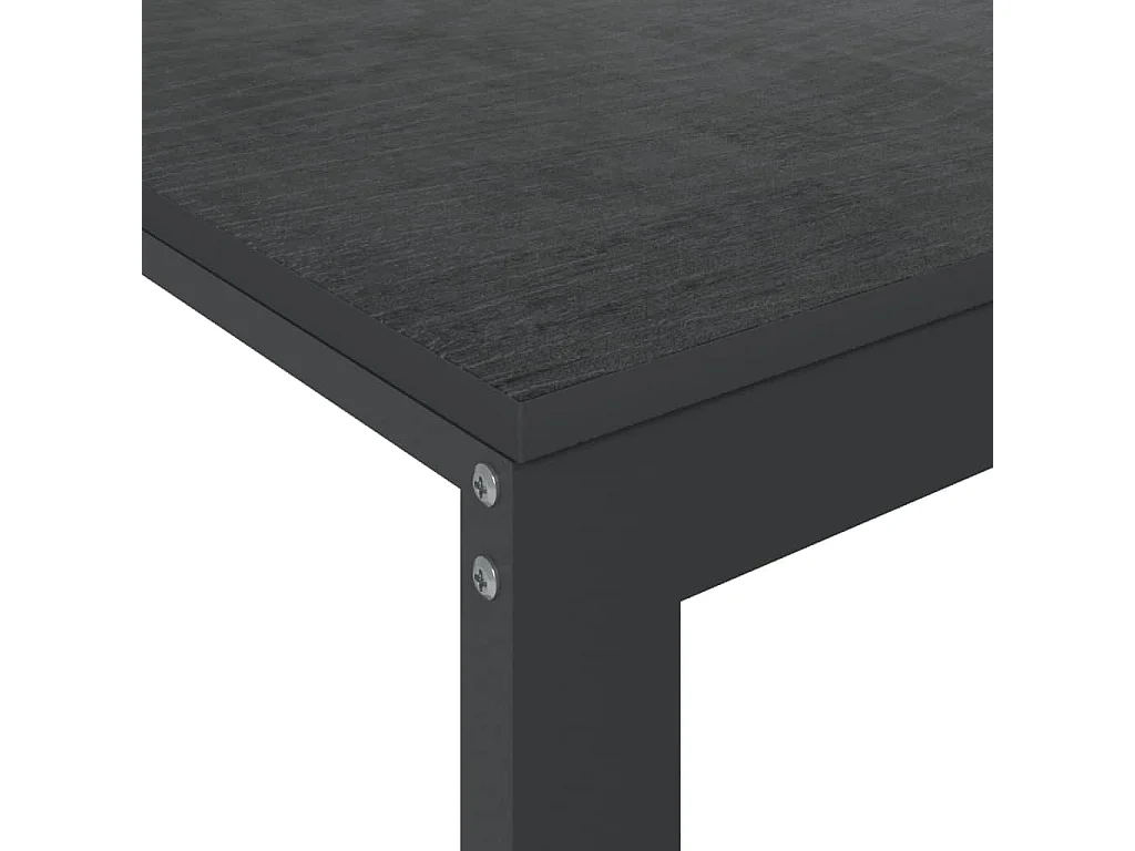 Computerbureau 110x60x73 cm spaanplaat zwart