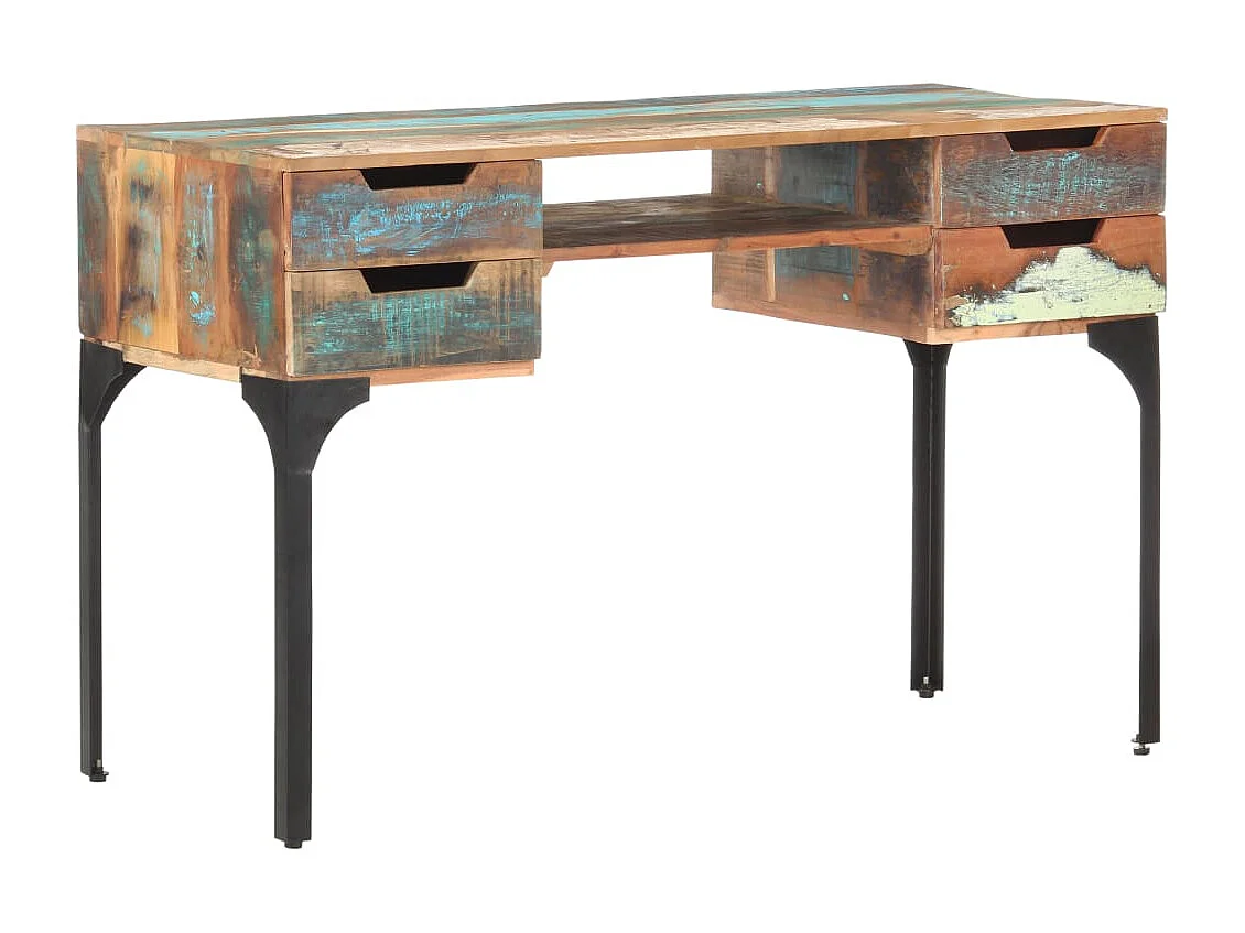 Bureau 118x48x75 cm massief gerecycled hout