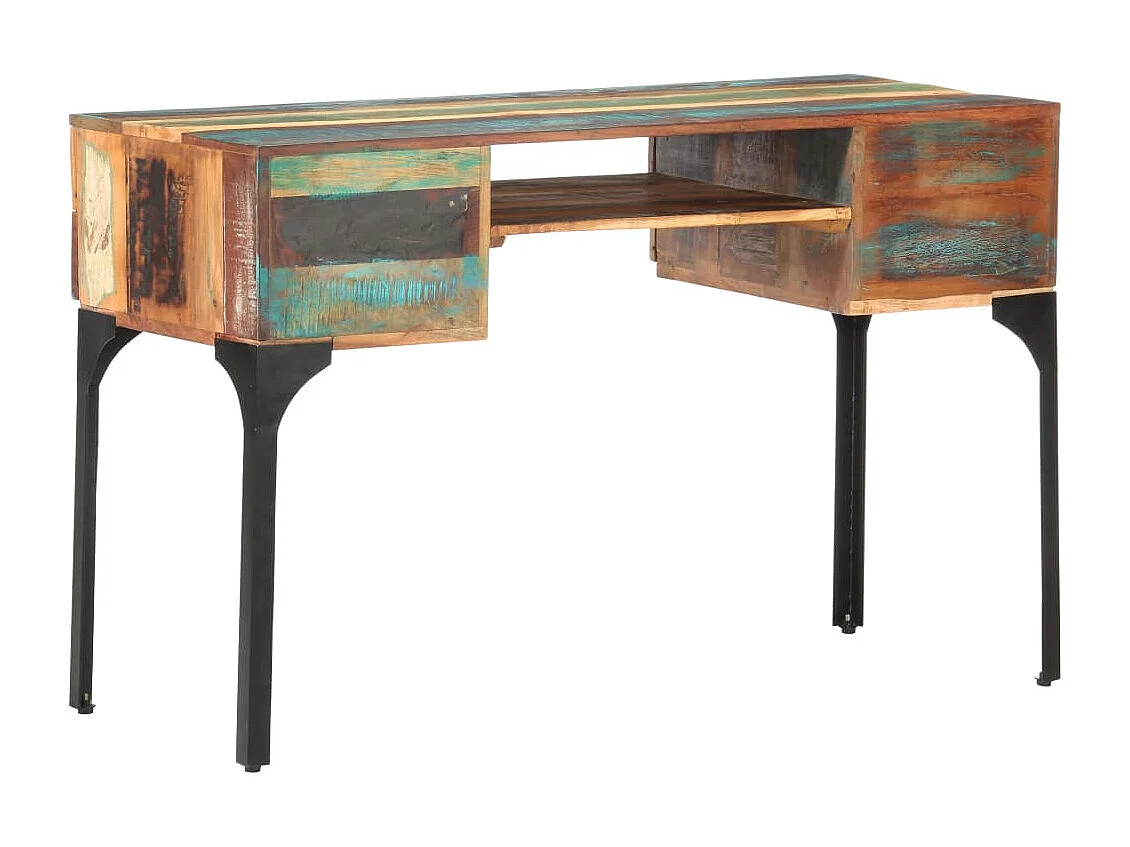 Bureau 118x48x75 cm massief gerecycled hout