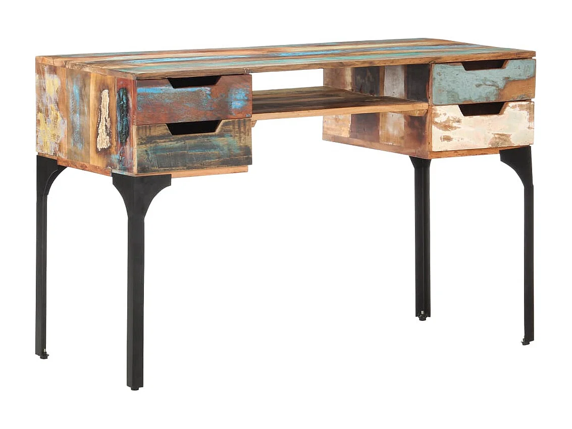 Bureau 118x48x75 cm massief gerecycled hout