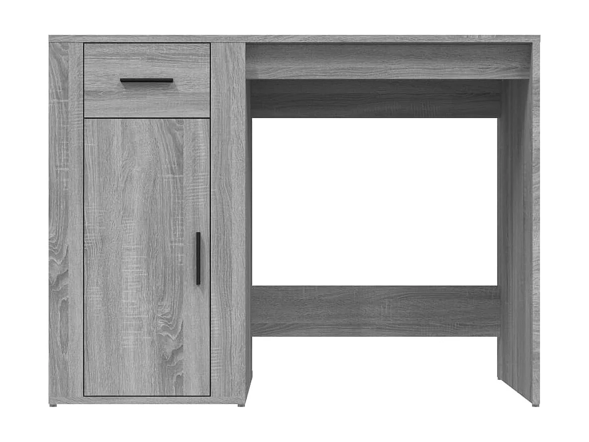 Bureau 100x49x75 cm bewerkt hout grijs sonoma eikenkleurig