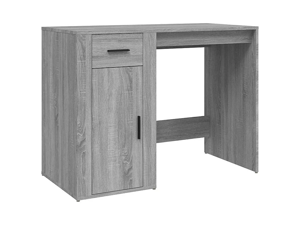 Bureau Sonoma gris 100x49x75 cm Bois d'ingénierie