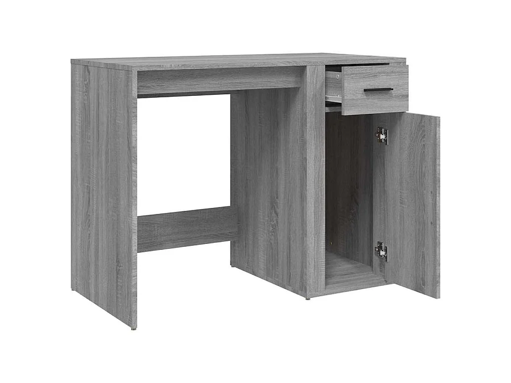 Bureau Sonoma gris 100x49x75 cm Bois d'ingénierie