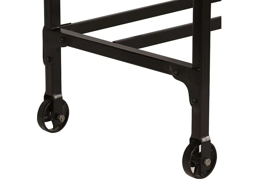 Schreibtisch mit Klapphocker Mangoholz Massiv 115x50x76 cm