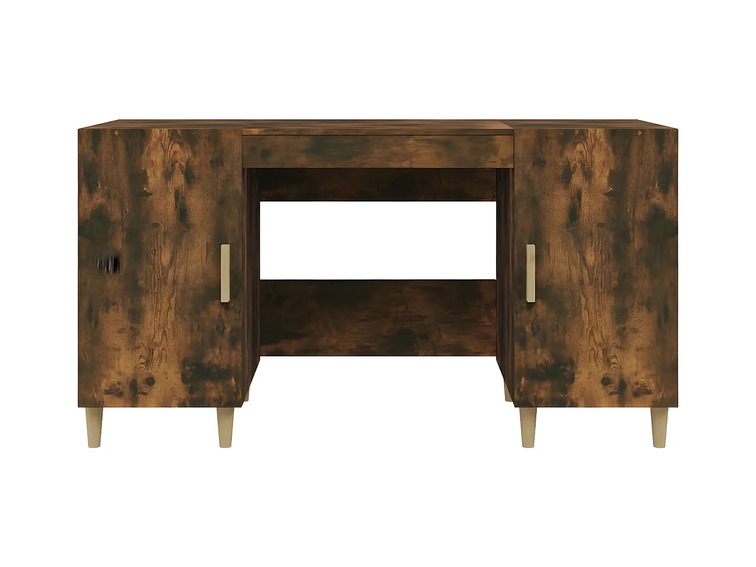 Schreibtisch Räuchereiche 140x50x75 cm Holzwerkstoff
