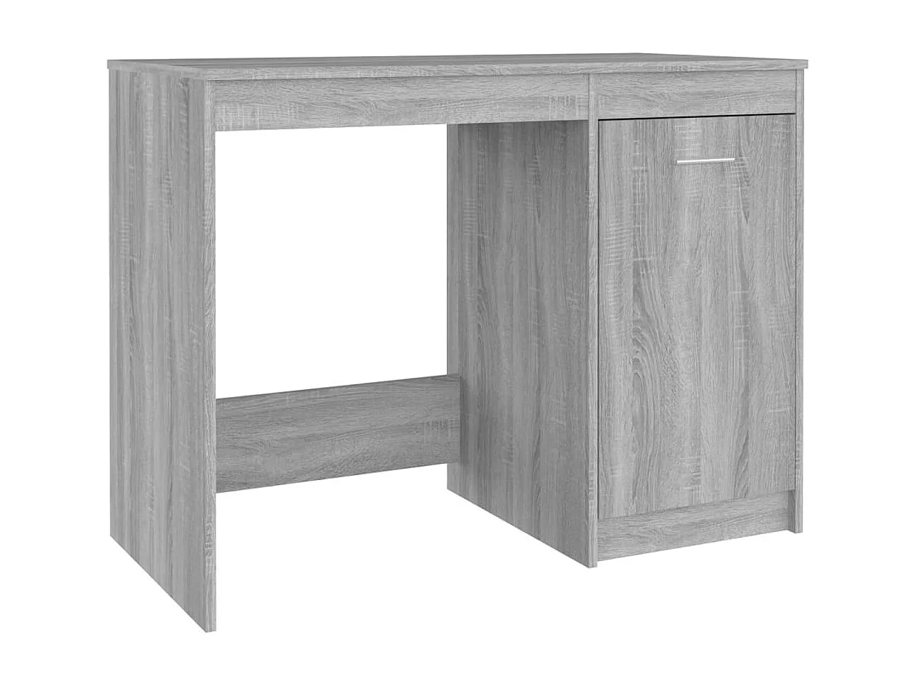 Escritorio de madera contrachapada gris Sonoma 100x50x76 cm