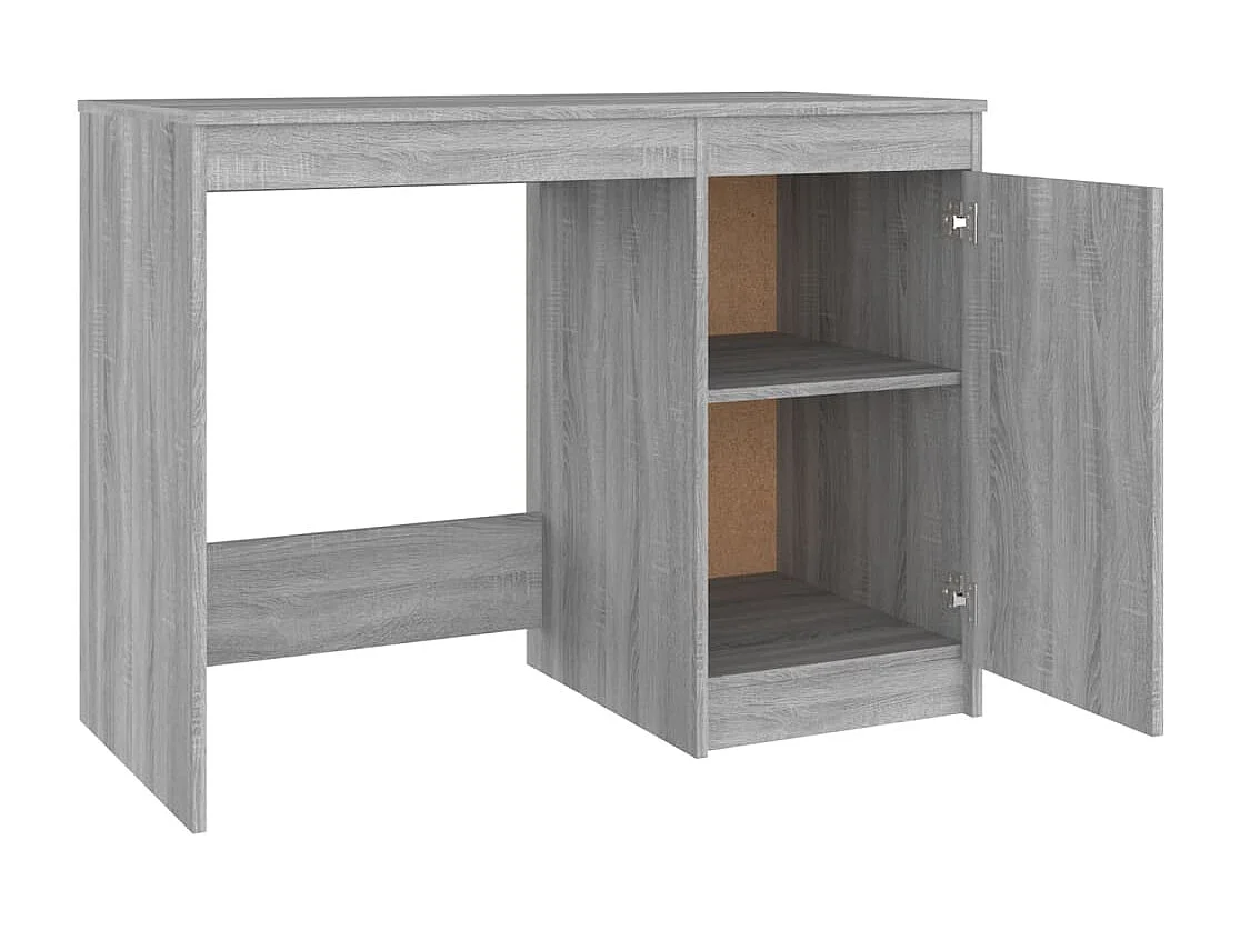 Escritorio de madera contrachapada gris Sonoma 100x50x76 cm